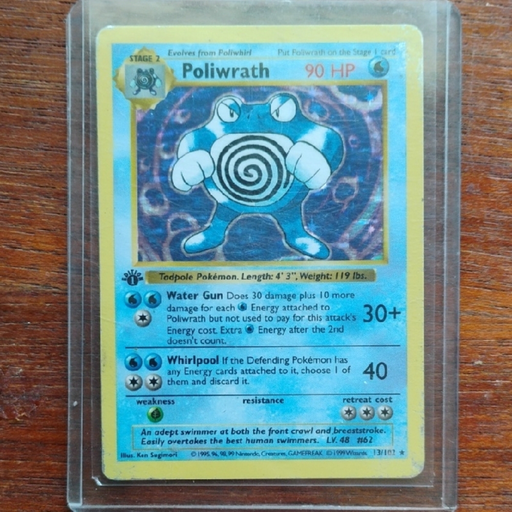 Poliwrath Pokémon Trading Card